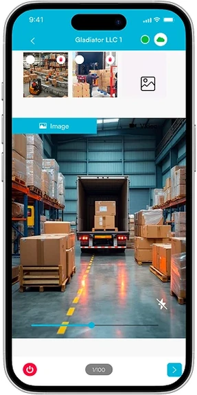LoadProof app screen showing a captured load photo in the image viewer