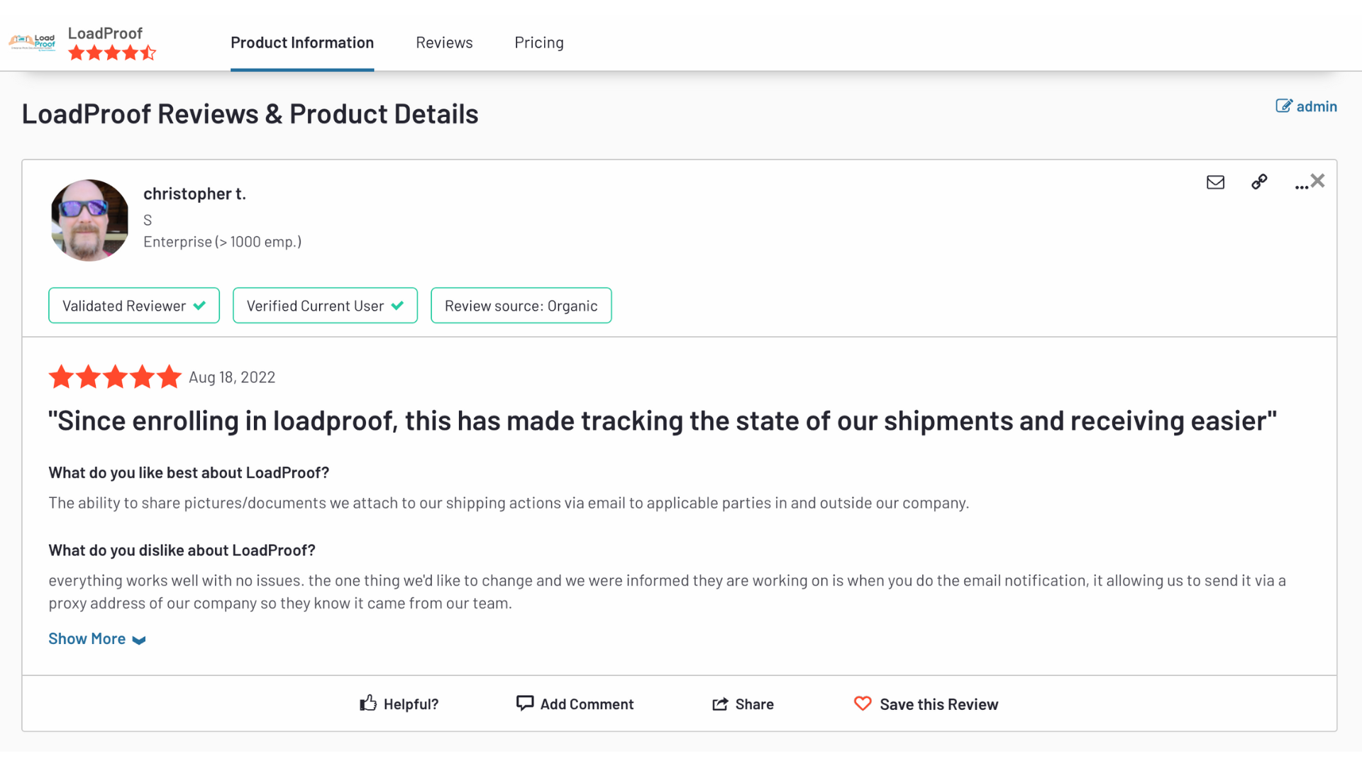 Load Proof Log In LoadProof Testimonial - Christopher Taylor | LoadProof