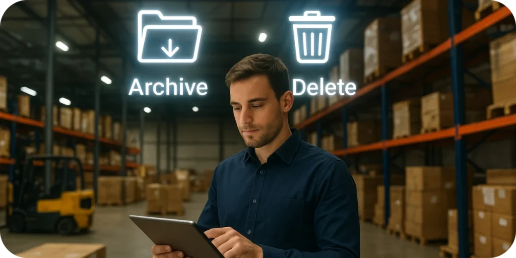 Archiving Deleting Of Loads Proof