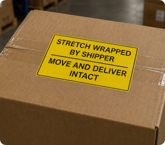 Stretch Wrapped by Shipper